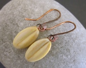 Handmade Porcelain Leaf Earrings