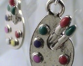 Simply Simple Artist Palette Earrings