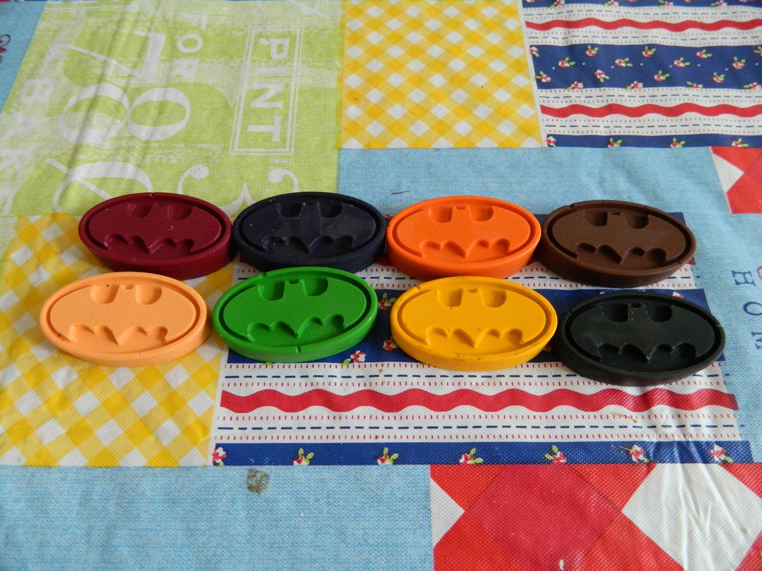 Batman Crayons Recycled/Upcycled