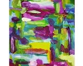 Abstract Painting on 8x10 Canvas Panel: Indecision