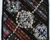 Vintage Embroidered Pillow: Pakistan, Textile Remnants, Sm. 14'', Item 11