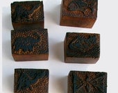 Vintage Textile Stamp Set: India- Carved Wooden Animals, Item 10
