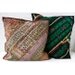 Vintage Embroidered Pillow: Pakistan, Textile Remnants with Shisha, Sm. 14'', Item 30