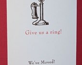 Vintage Phone Moving Announcement