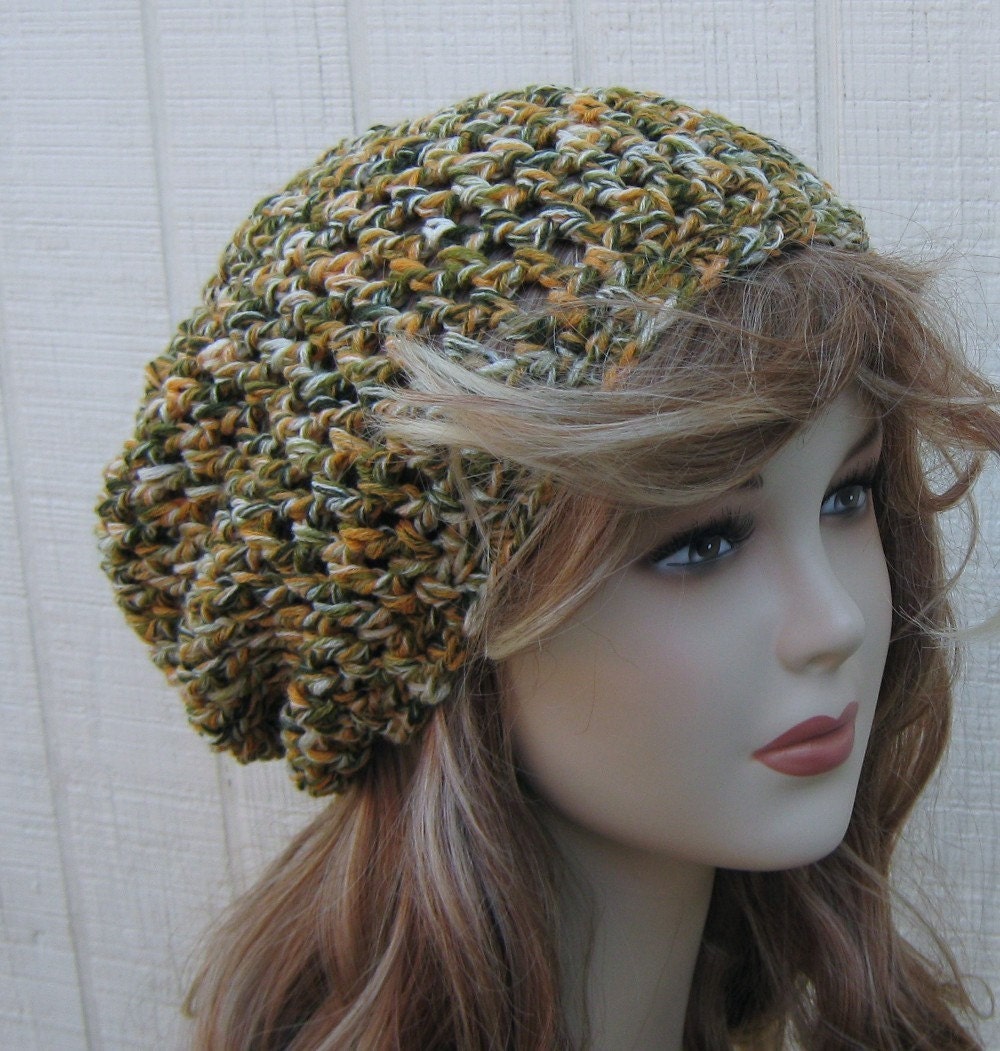 Maize Field Hippie Dread Tam Hat Slouchy Beanie wool blend