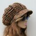 Visor Tam Newsboy Hat Hippie Slouchy Beanie thick vegan Southwest Desert