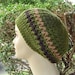 Olivia Zig Zag Hippie Dreadllock Rasta Tam Hat Slouchy Beanie Handmade in Crochet