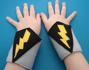 Lightning Bolt Superhero Cuffs