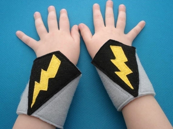 Lightning Bolt Superhero Cuffs