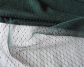 POINT d' ESPRIT FOREST GREEN/CHRISTMAS GREEN LACE-Destash the Workroom