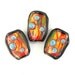 Paint the Town Red - Handmade Lampwork Glass Bead Set (3) OOAK SRA