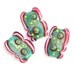 Frilly - Handmade Lampwork Glass Bead Set in Bright Colors (3) OOAK