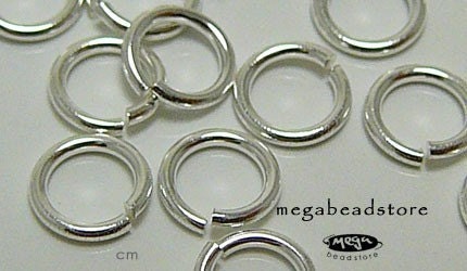 4mm 925 Sterling Silver Open Jump Rings 4mm 21 Gauge F29- 100 pcs