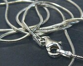 20 in. Italy 925 Sterling Silver Snake Chain 1.2mm Necklace FC14