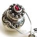 Bali Silver Pendant Garnet Perfume Bottle Pendant P22