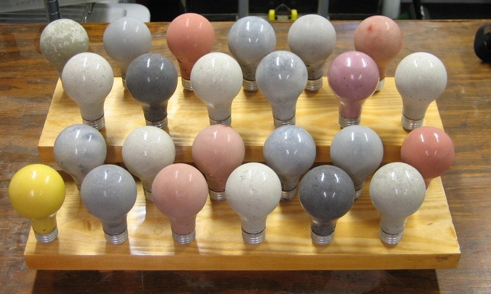 Three Pack - Concrete Lightbulbs