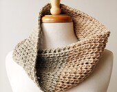 Eco Spring Fashion - Organic Cotton Knit Neck Scarf - Orla Cowl - TickledPinkKnits