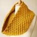 Chunky Cowl. Fall Winter Fashion. Oversized Knit Merino Wool Neckwarmer Scarf. Mustard Yellow