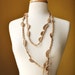 Sea Kelp Collection - No. 11 - Organic Cotton Crocheted Necklace / Lariat - Ready to Ship