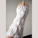 Winter Fashion - Snow White Knit Arm Warmers - Gauntlets - Thick and Thin