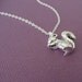sterling silver squirrel necklace