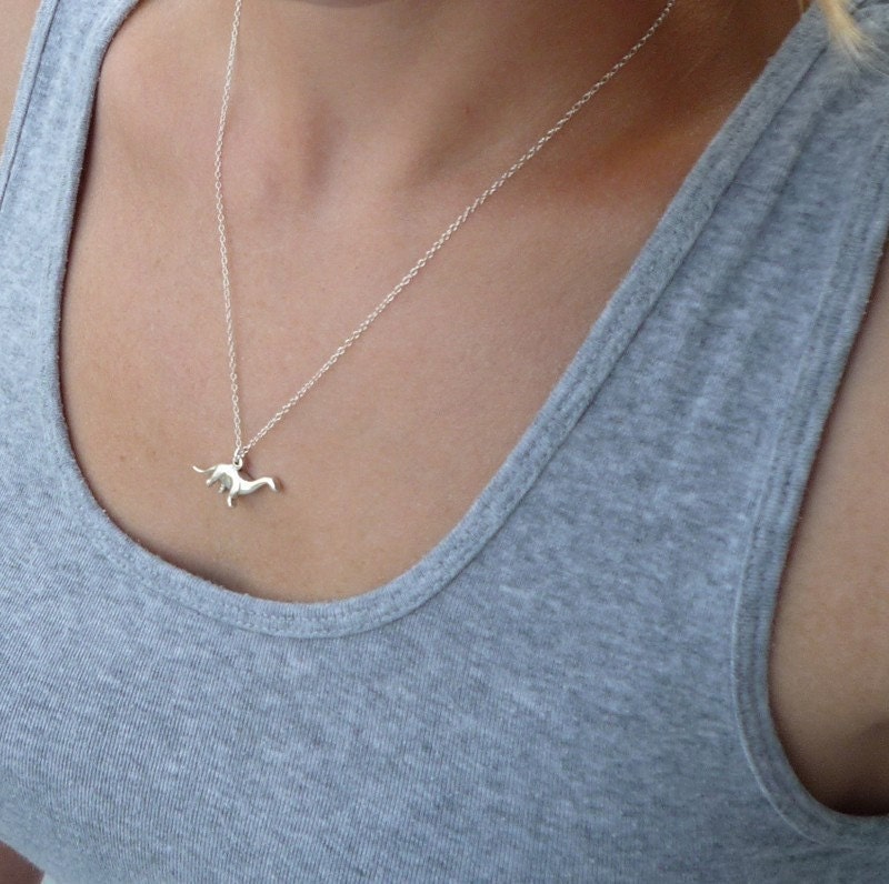 sterling brontosaurus dinosaur necklace gift for her