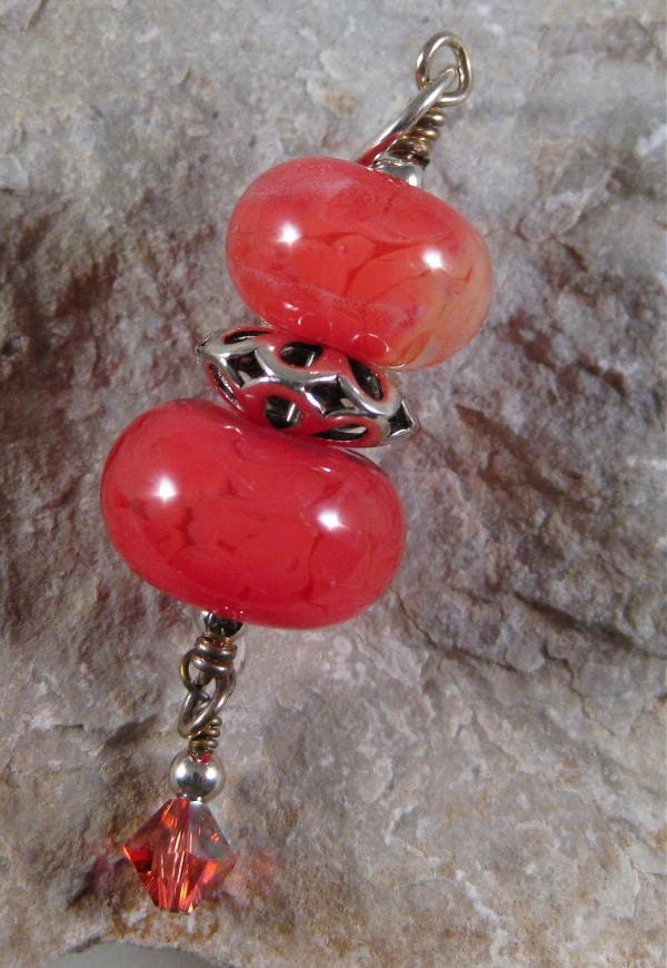 Dreamsickle Lampwork Pendant