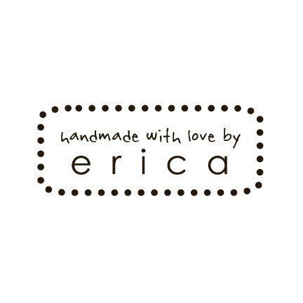 Custom Rubber Stamp, handmade by stamp, personalized stamp- Erica