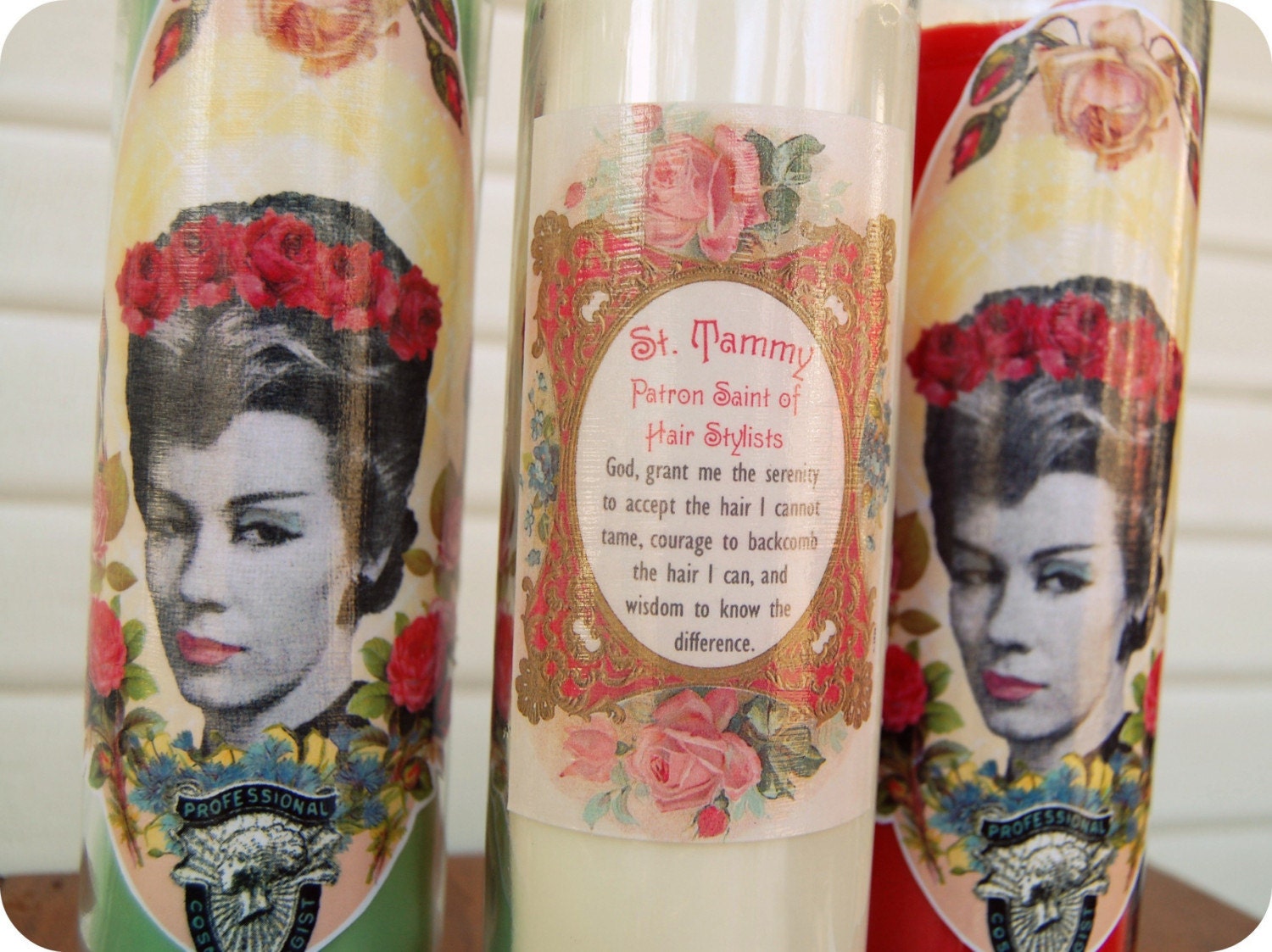 Saint Tammy Prayer Candle in White