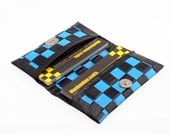 Duct Tape Card Wallet - Electric Blue & Black