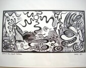 Black n White Illustration - Wells