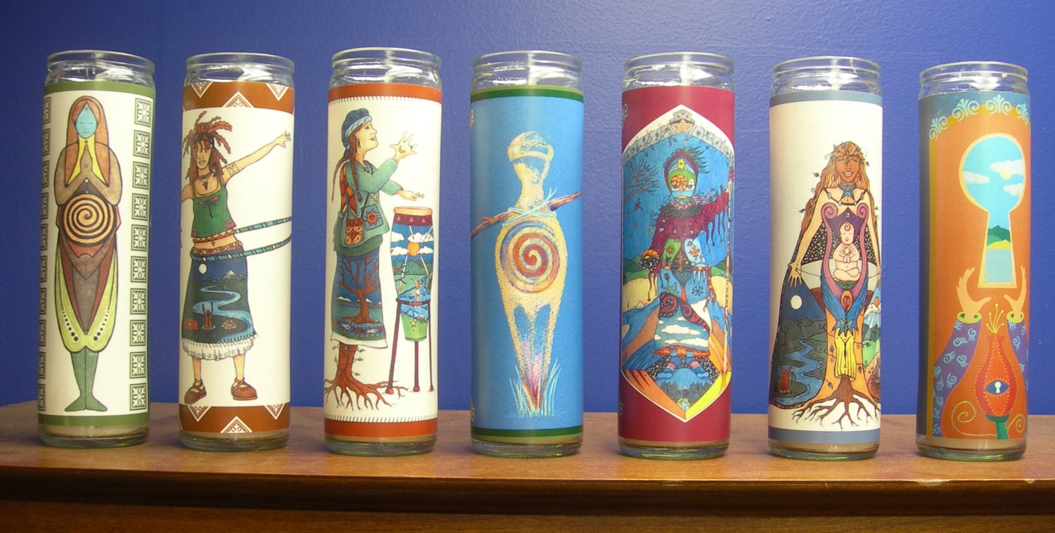 Glass Pillar candles - Images by Rin Carroll Jackson