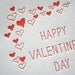 Happy Valentines Letterpress Card