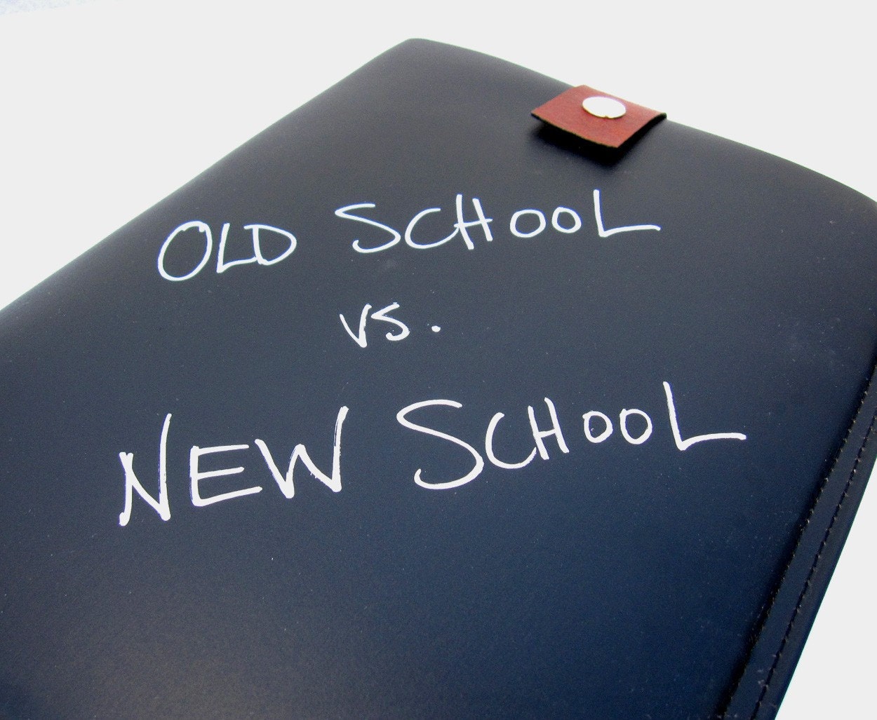 Chalkboard iPad Case - Old School vs New School - IN STOCK