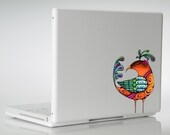 Colorful Bird Vinyl Decal Sticker  indoor outdoor use