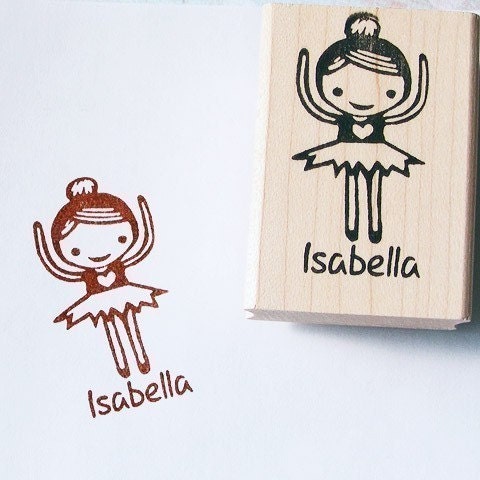 name stamp rubber custom gift guide stamps 2009 ballerina personalized revisit later favorites