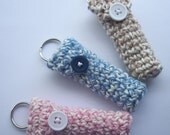 Set of 3 Lip Balm Holder Keyrings - Twist Collection