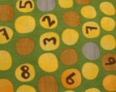 Ten little things fabric - counting dots - all colors -FREE US SHIPPING