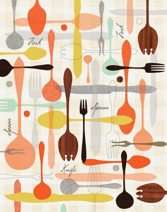 Giclee Print (item No. P-2011-1) Cutlery