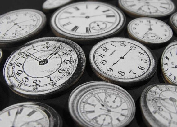 Wood Clock Faces with a Salvador Dali Twist