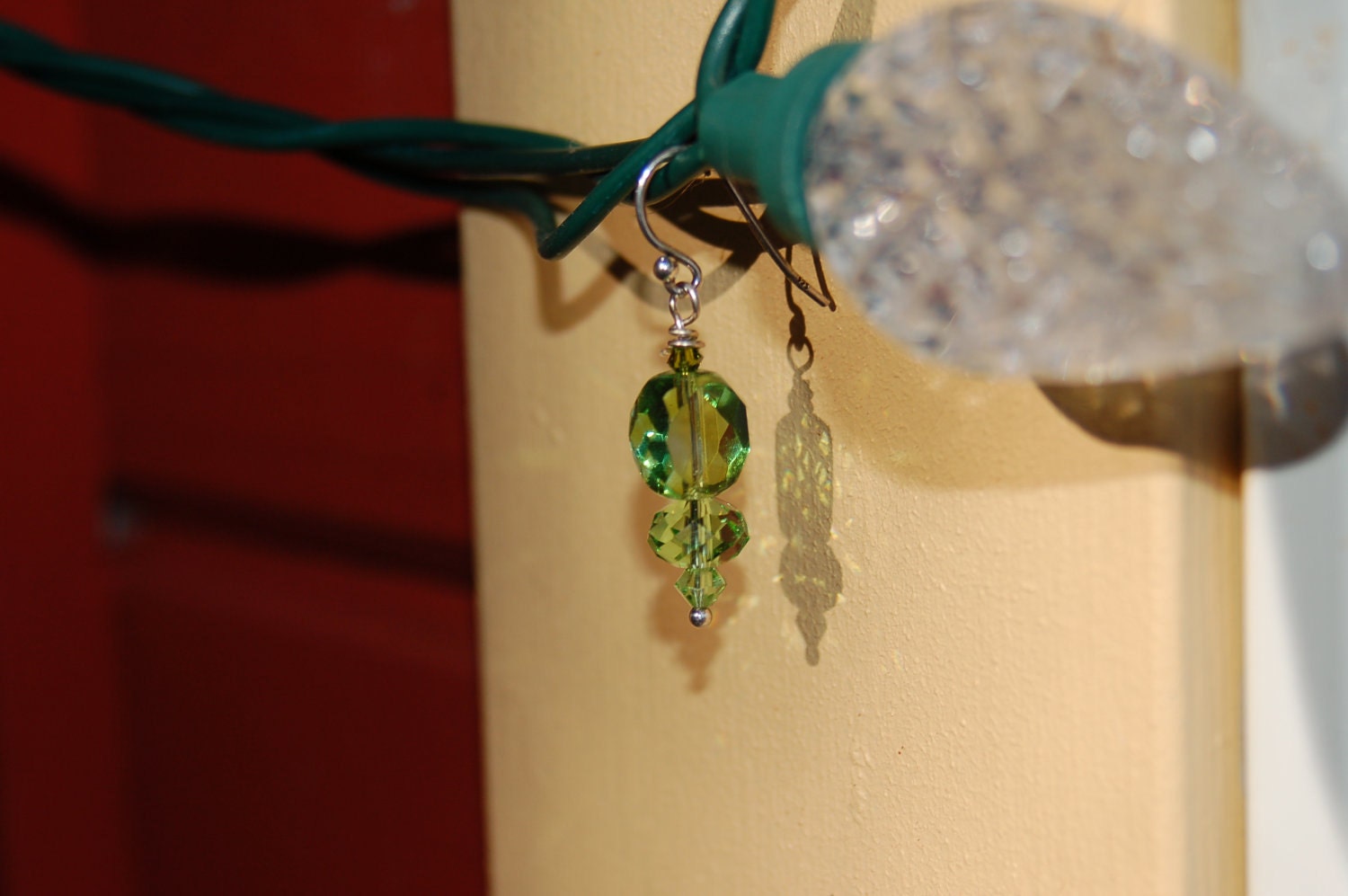One of a kind, swarovski - discontinued cushion cut swarovski Green Eyed Lady...