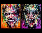 Prints 8x10" - The Failure Series - Dark Art Abstract Surreal Blood Red Teeth Horror Lowbrow Art Angry Hate Suicide Mad Pain Hurt Pop