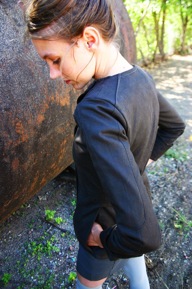 BASALT-Weathered Charcoal Canvas Jacket