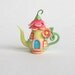 Miniature Fairy Blossom House Teapot OOAK by C. Rohal