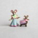 Miniature Mommy Mouse and Baby Mouse Bedtime OOAK by C.Rohal