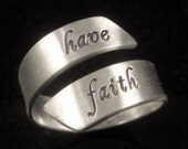 Adjustable Sterling Message Ring by donnaodesigns