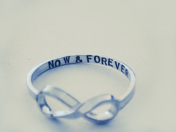 Custom Message Infinity Ring by donnaodesigns