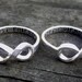 Hand Stamped Best Friends Infinity Ring Set by donnaodesigns