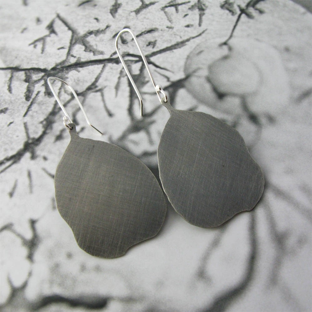 Prush Rock Willow Earrings (patina)