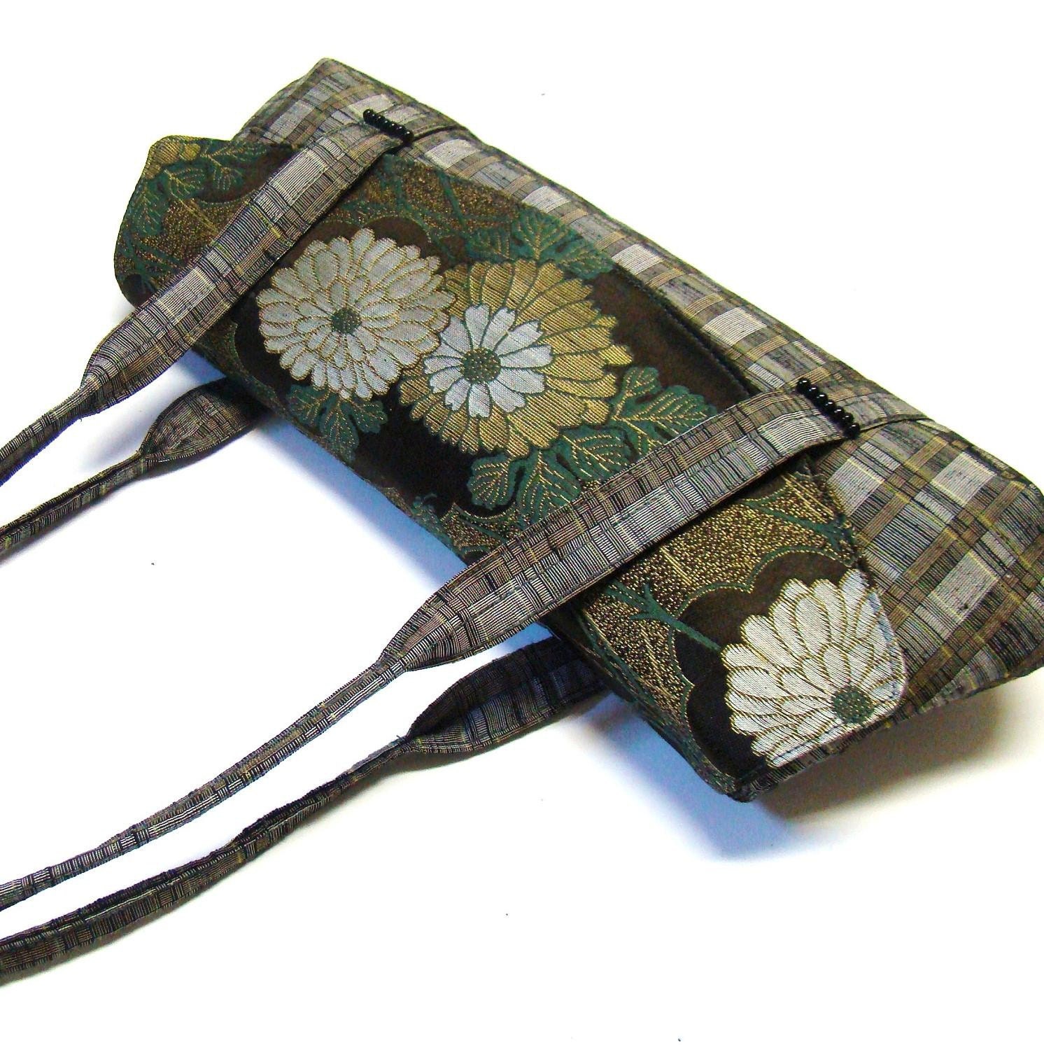 Vintage Kimono and Obi Long Purse - Do as you like